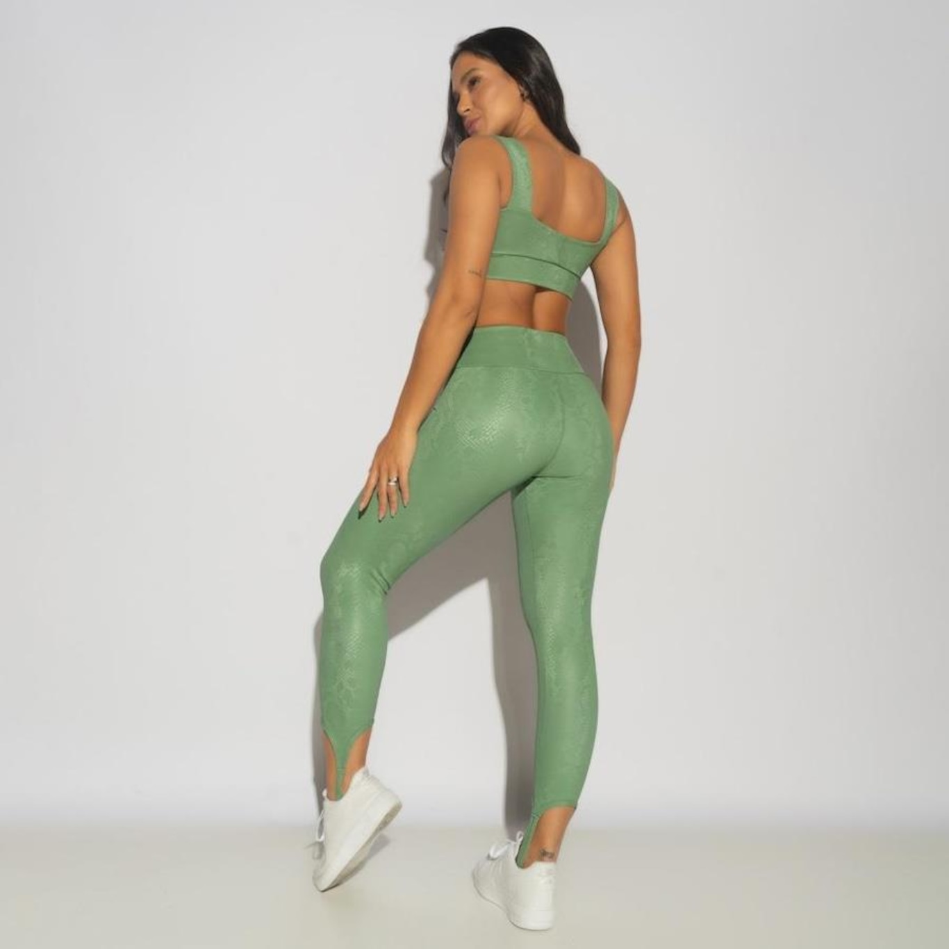 Calça Legging Fitness Snake com Pezinho - Feminina - Foto 3