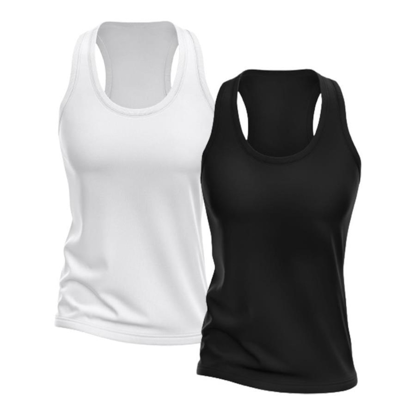 Kit Camisetas Regata Dellas Fit Dry Nadador - Feminina - 2 unidades - Foto 1