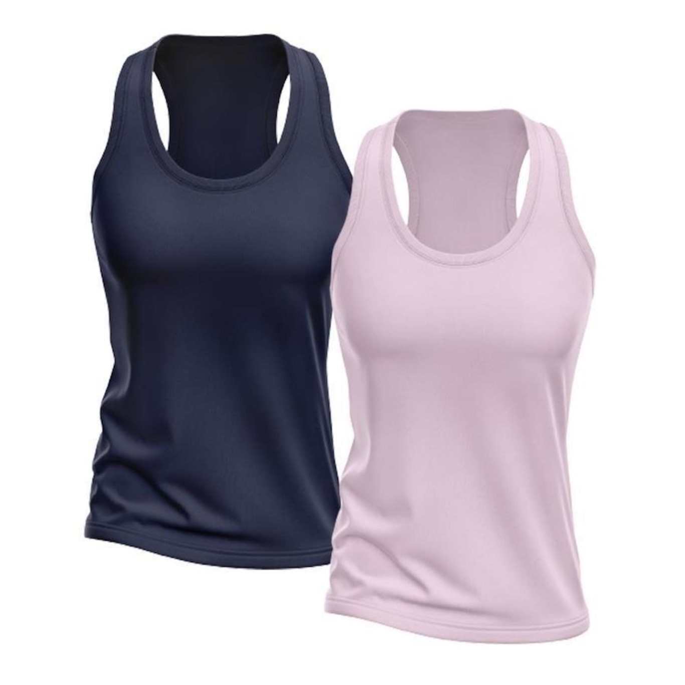 Kit Camisetas Regata Dellas Fit Dry Nadador - Feminina - 2 unidades - Foto 1