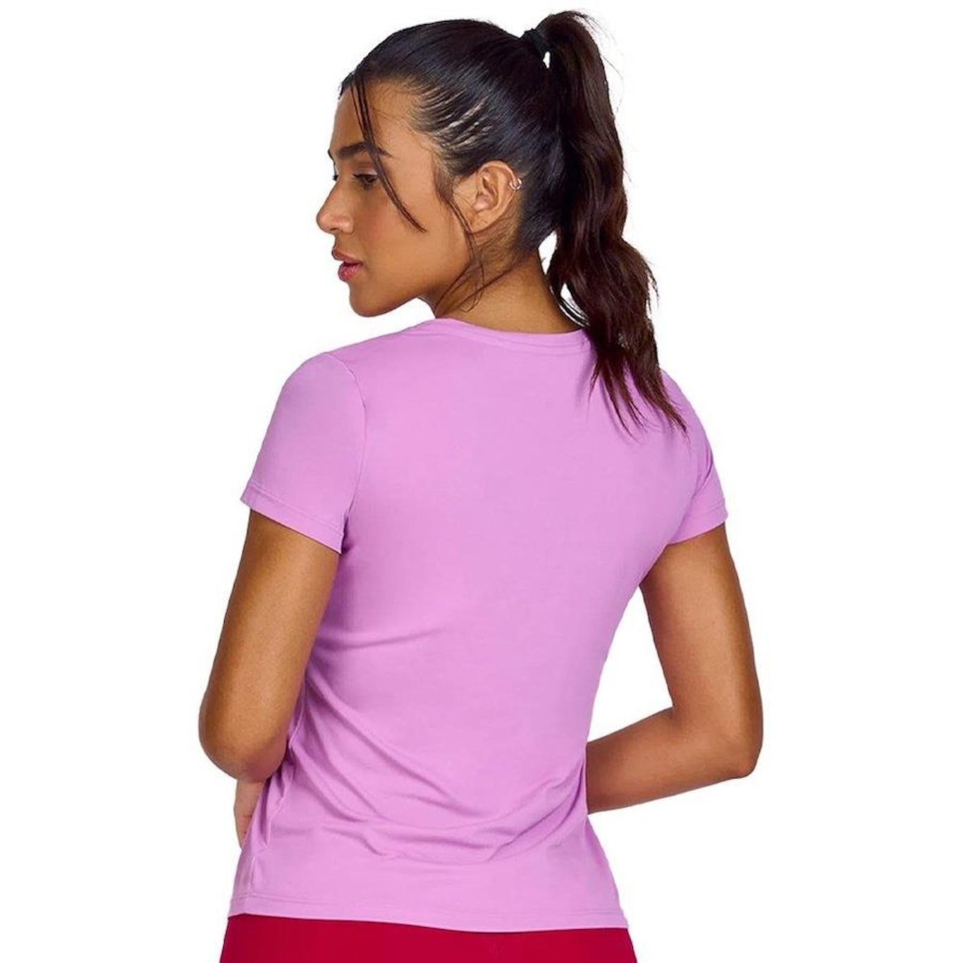 Camiseta Alto Giro Skin Fit - Feminina - Foto 2