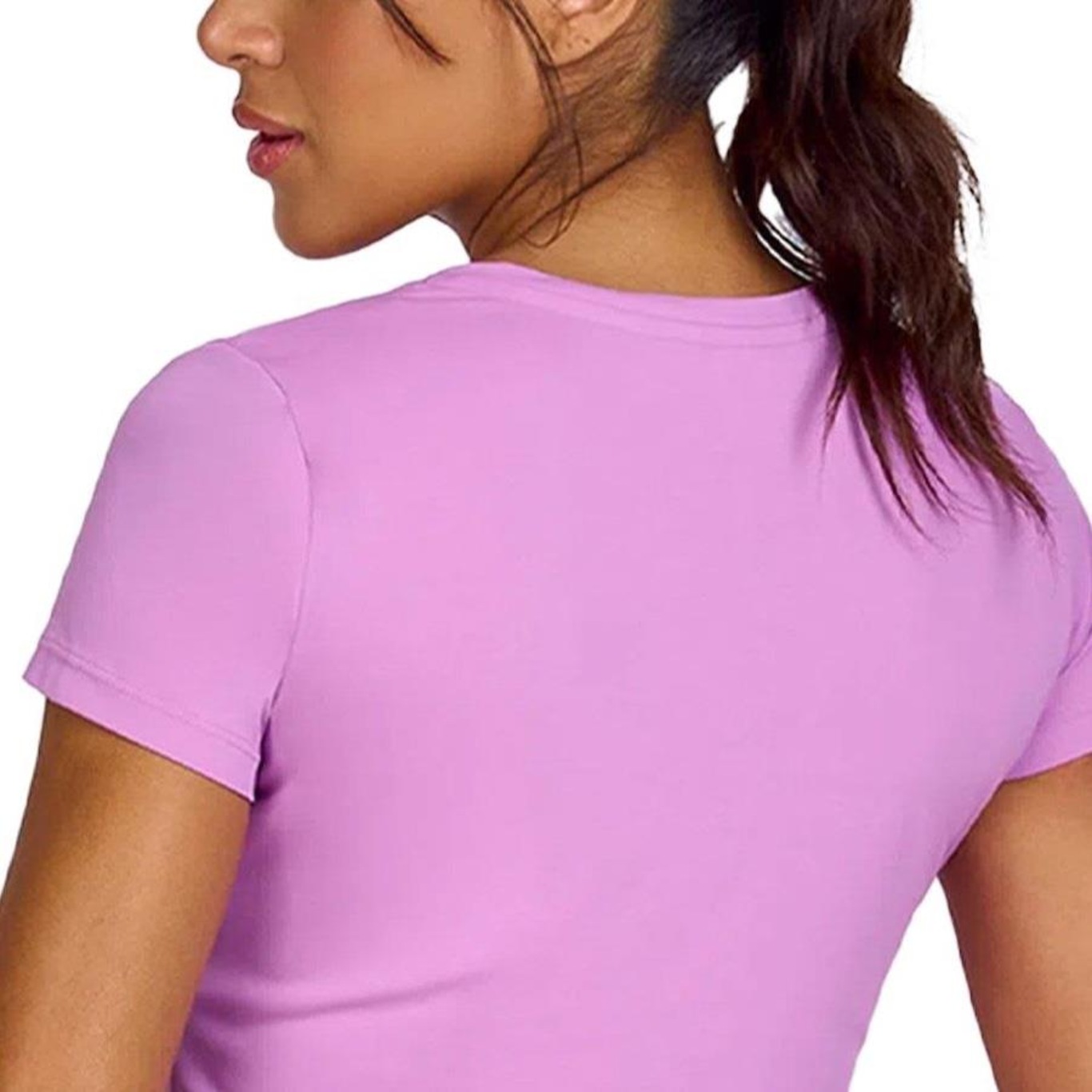 Camiseta Alto Giro Skin Fit - Feminina - Foto 3