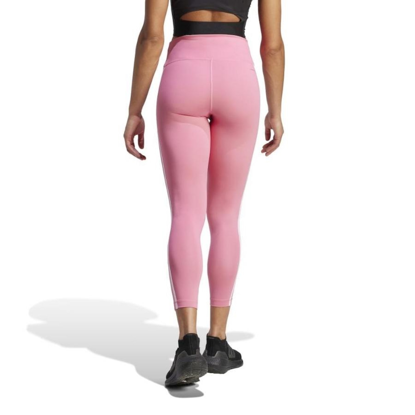 Calça Legging adidas Train Essentials 3-Stripes - Feminina - Foto 3