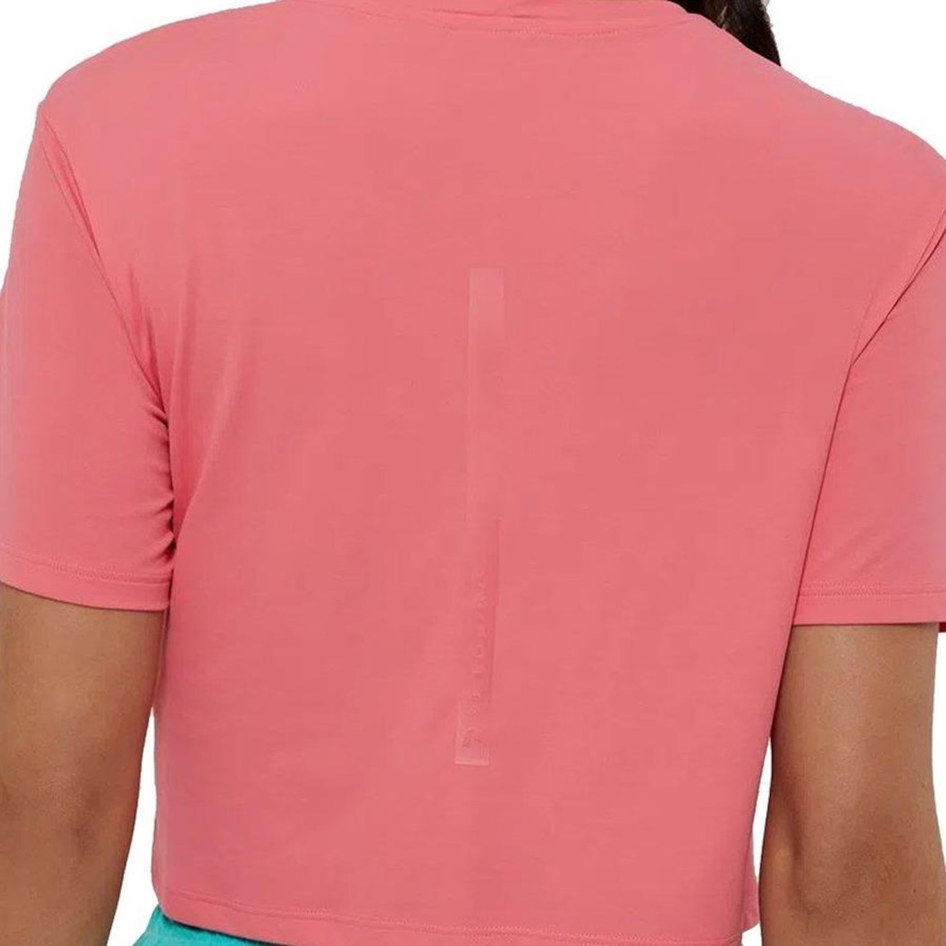 Blusa Cropped Alto Giro Basic Skin Fit - Feminina - Foto 4