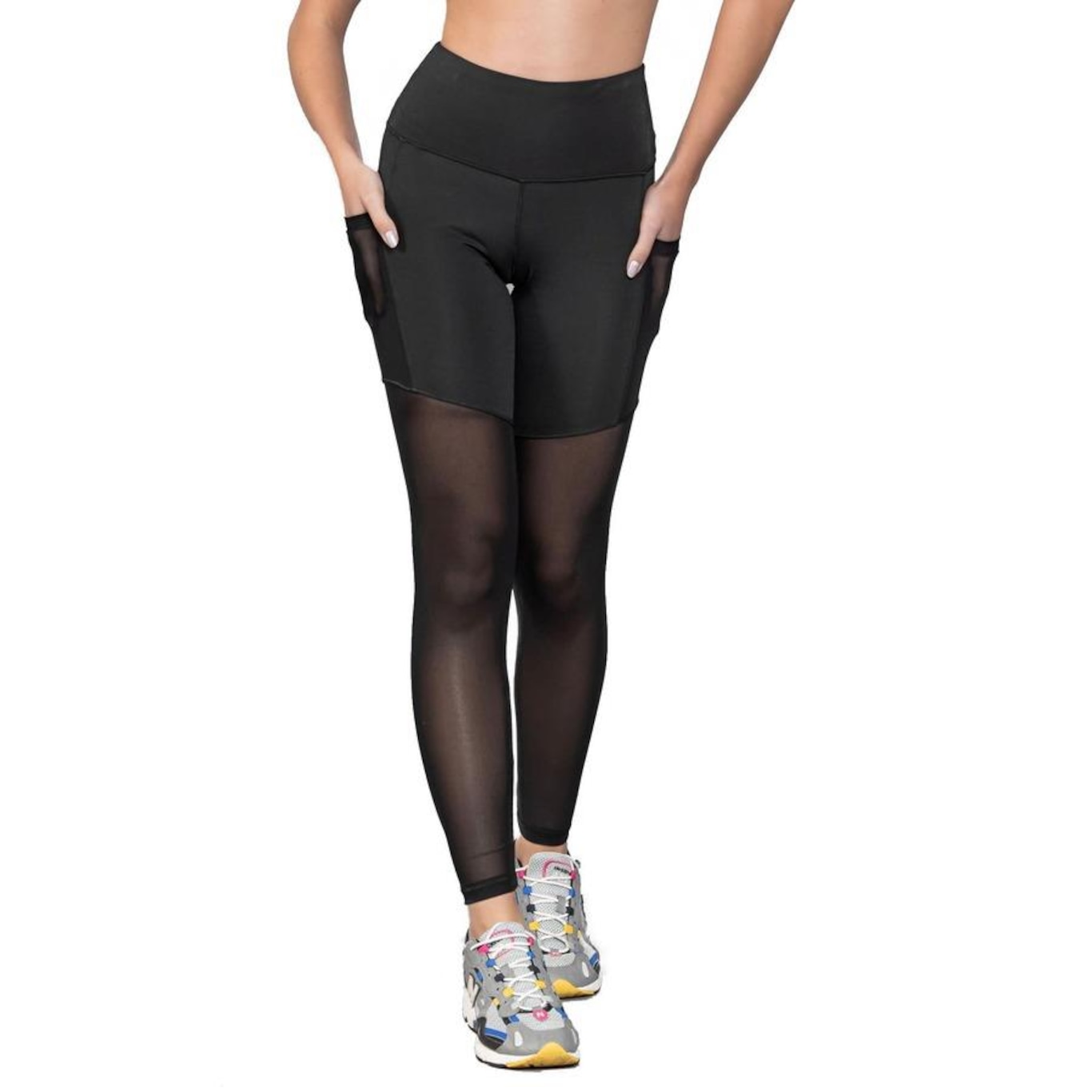 Calça Legging New Tule Feminina Manalinda - Foto 1