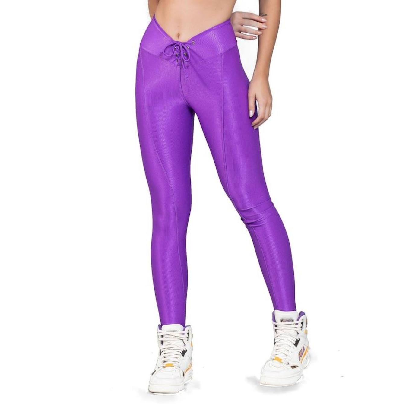 Calça Legging Metallic Feminina Manalinda - Foto 1