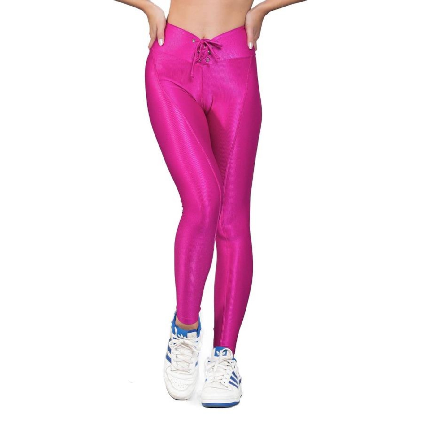 Calça Legging Metallic Feminina Manalinda - Foto 1