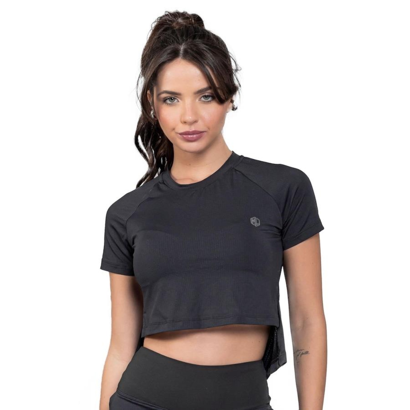 Blusa Cropped Manalinda Mullet - Feminina - Foto 1