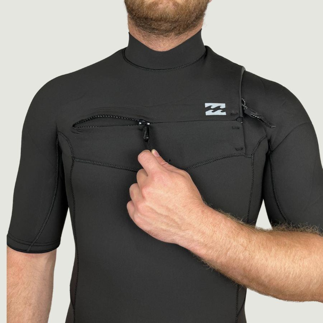 Wetsuit Billabong Absolute Full Gbs 2/2Mm Chest Zip - Masculino - Foto 2