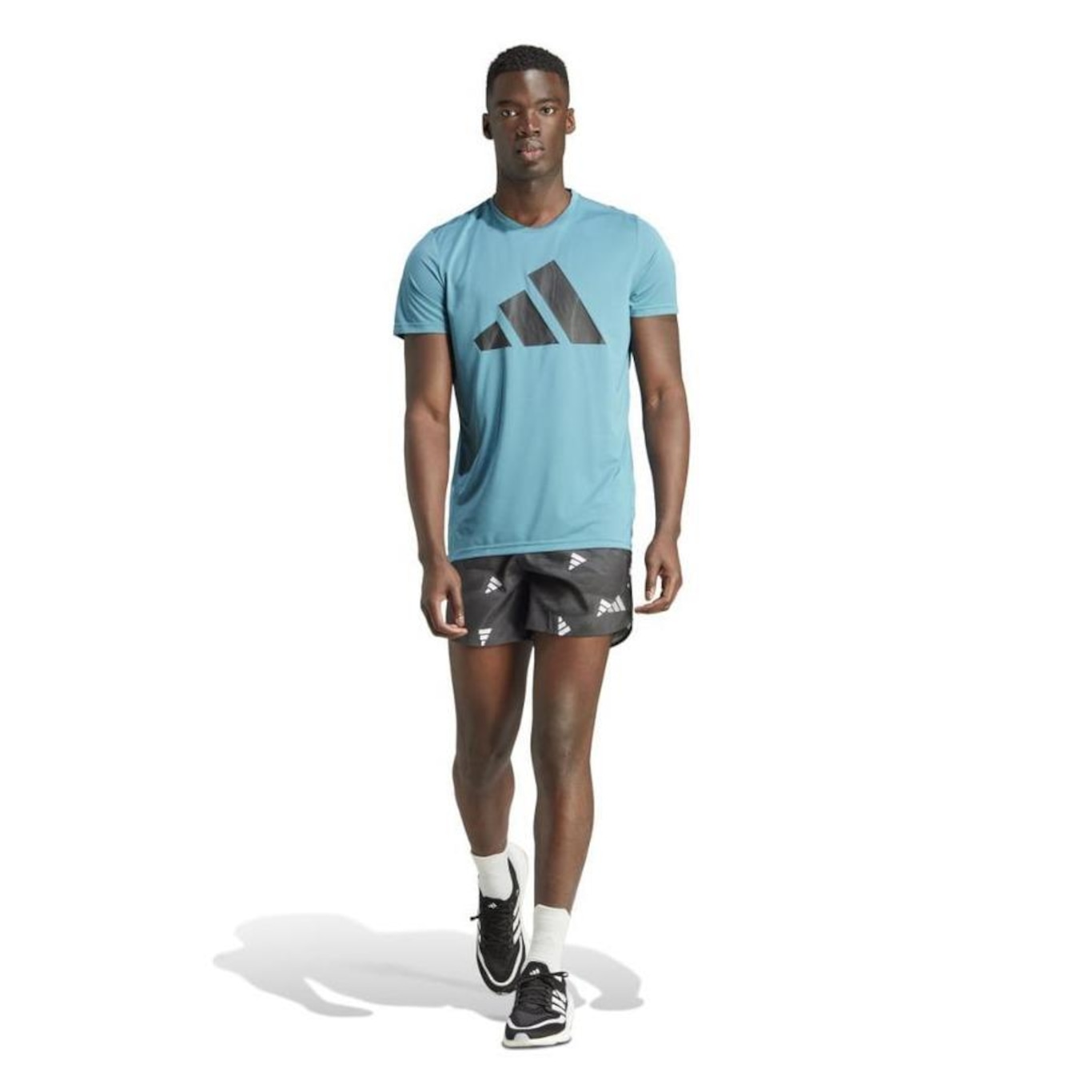 Camiseta adidas Run It Brand - Masculina - Foto 4