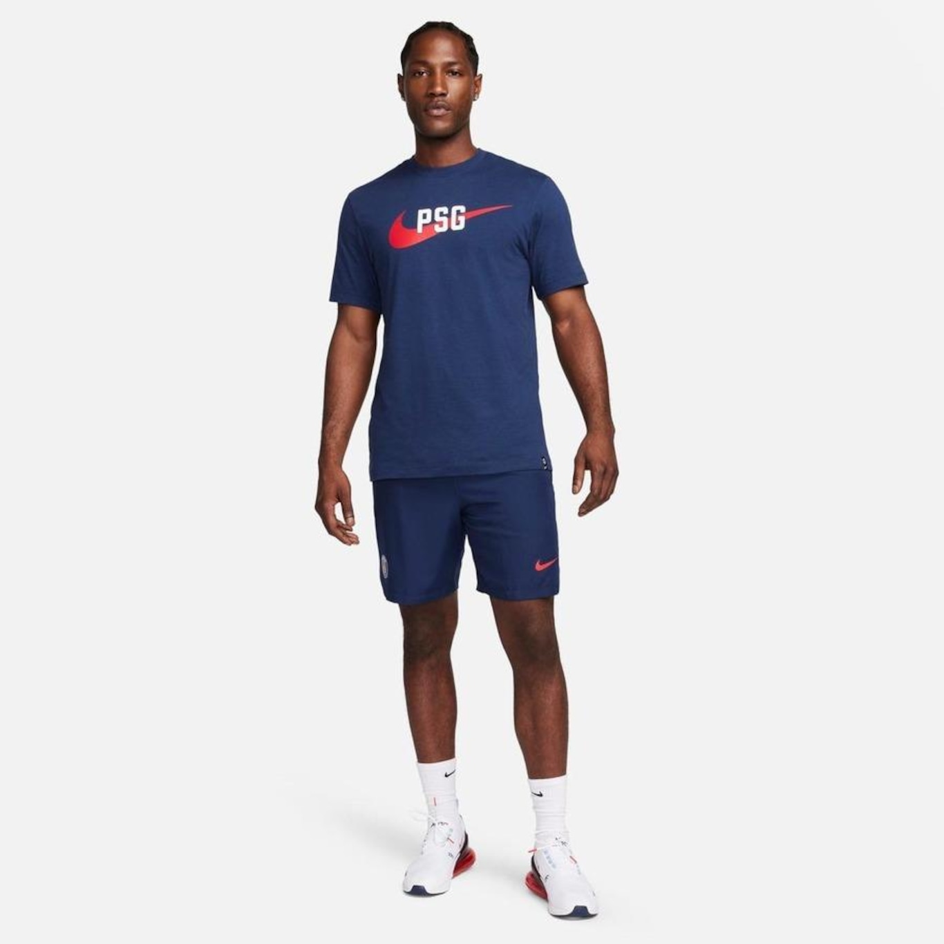 Camiseta Nike Paris Saint-Germain Swoosh - Masculina - Foto 5