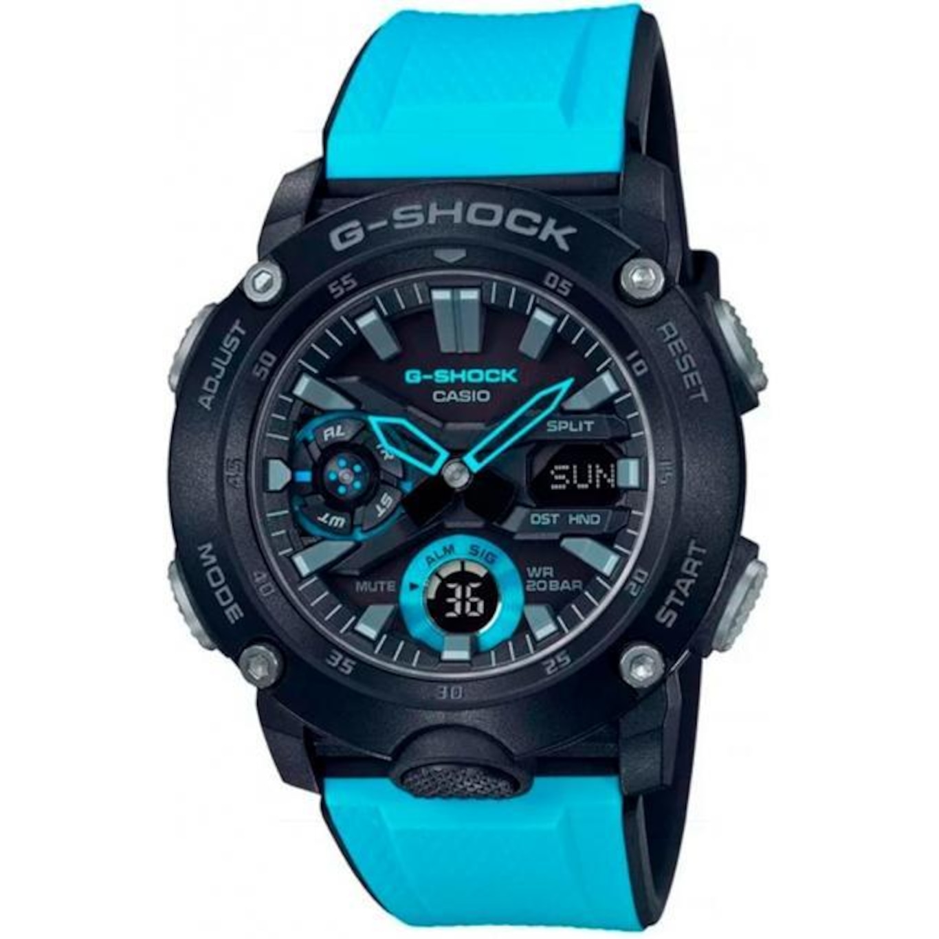 Relógio Casio G-Shock GA-2000-1A2DR Carbon Core Guard - Masculino - Foto 1