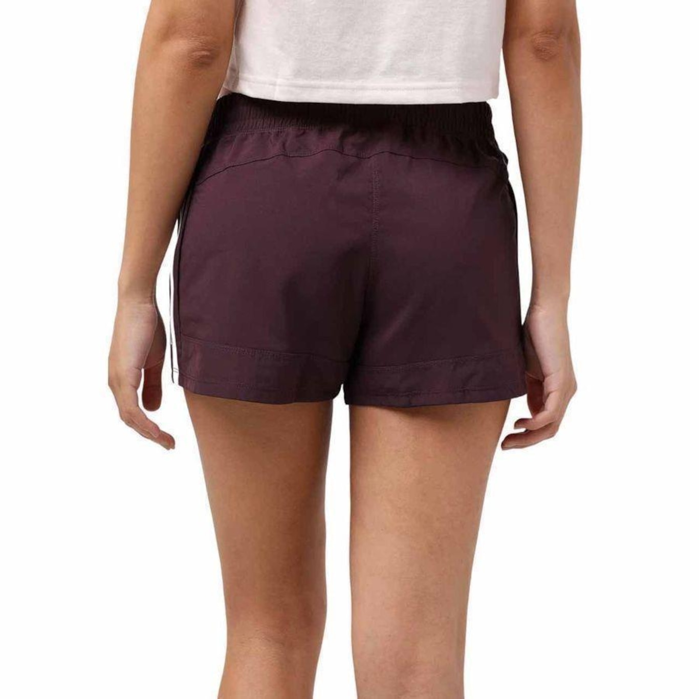 Shorts adidas Pacer 3 Listras - Feminino - Foto 2