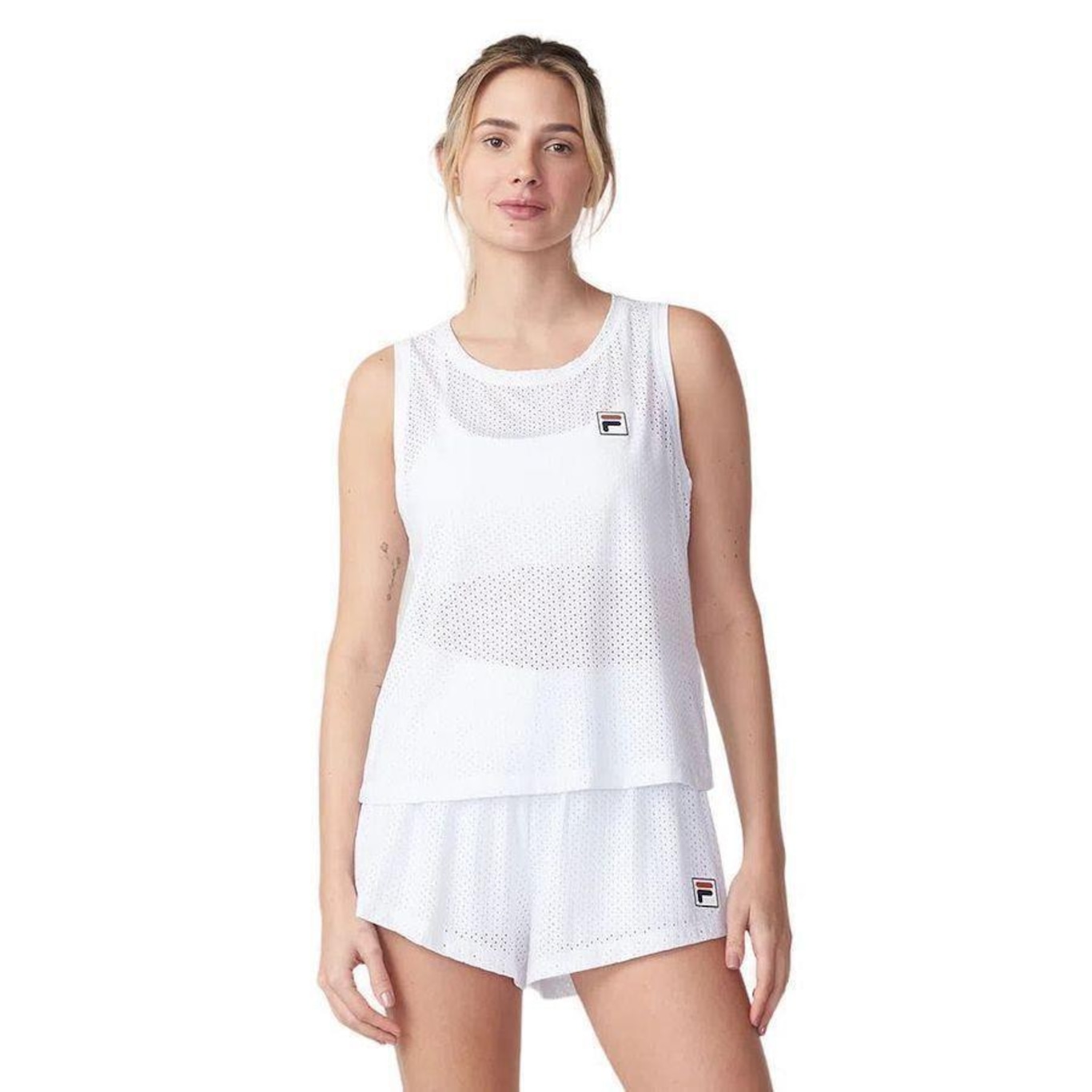 Camiseta Regata Fila Sand - Feminina - Foto 1