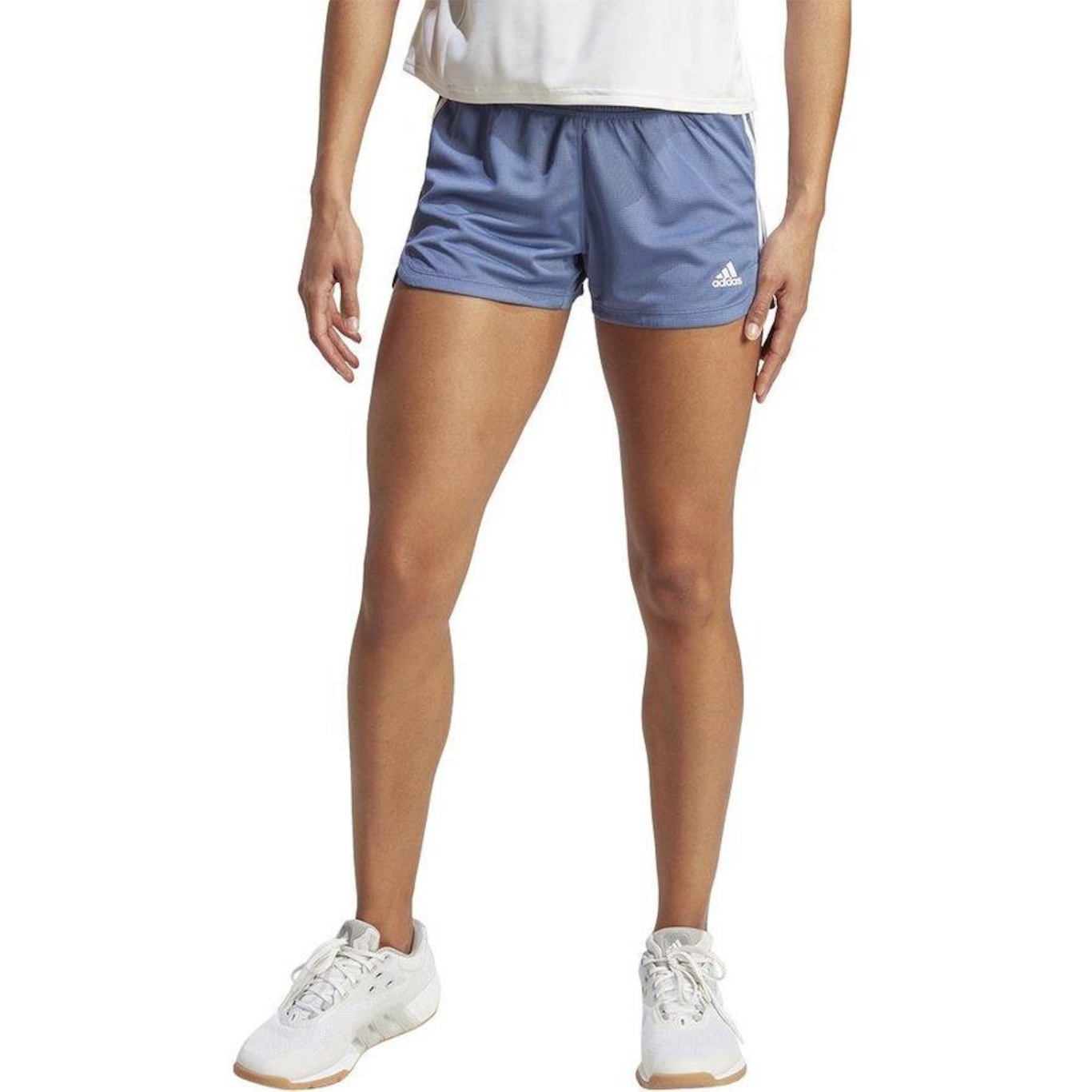 Shorts adidas Pacer 3S - Feminino - Foto 1