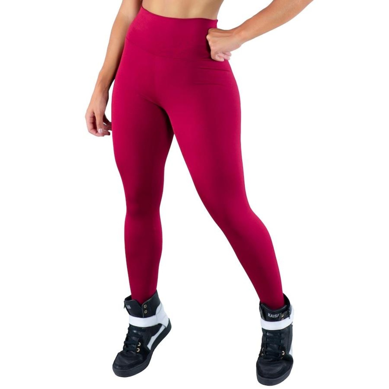 Calça Legging Cintura Alta Mvb Modas Suplex Fitness - Feminina - Foto 1