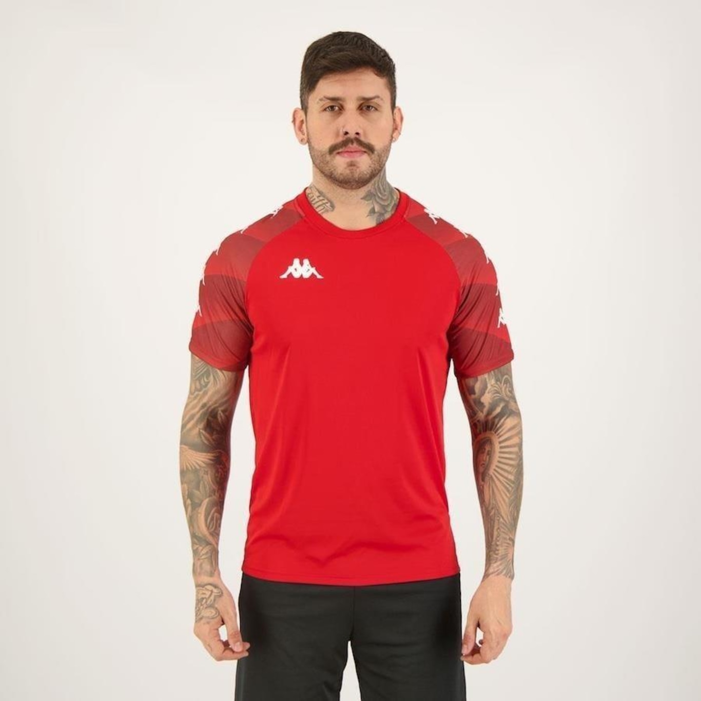 Camiseta Kappa Raglany - Masculina - Foto 1