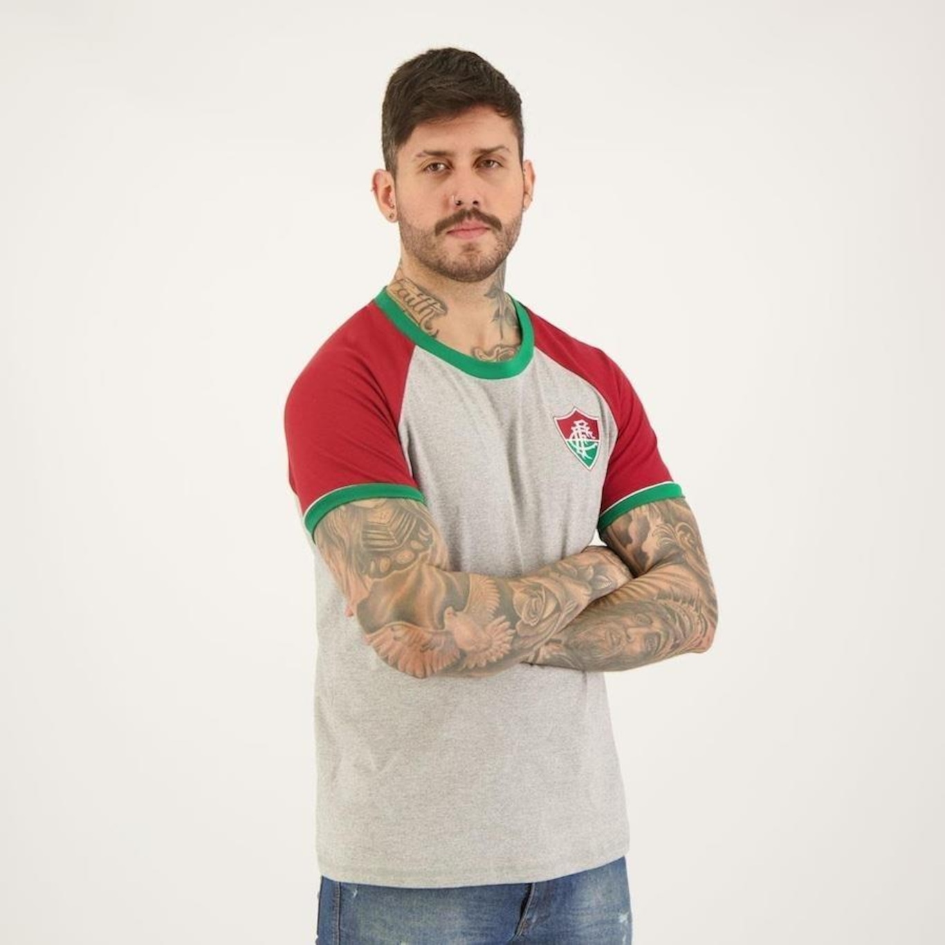 Camisa do Fluminense Braziline Campus - Masculina - Foto 3