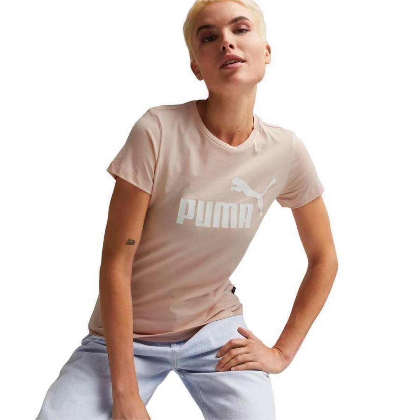 Camiseta Puma Essentials Logo - Feminina - Foto 3