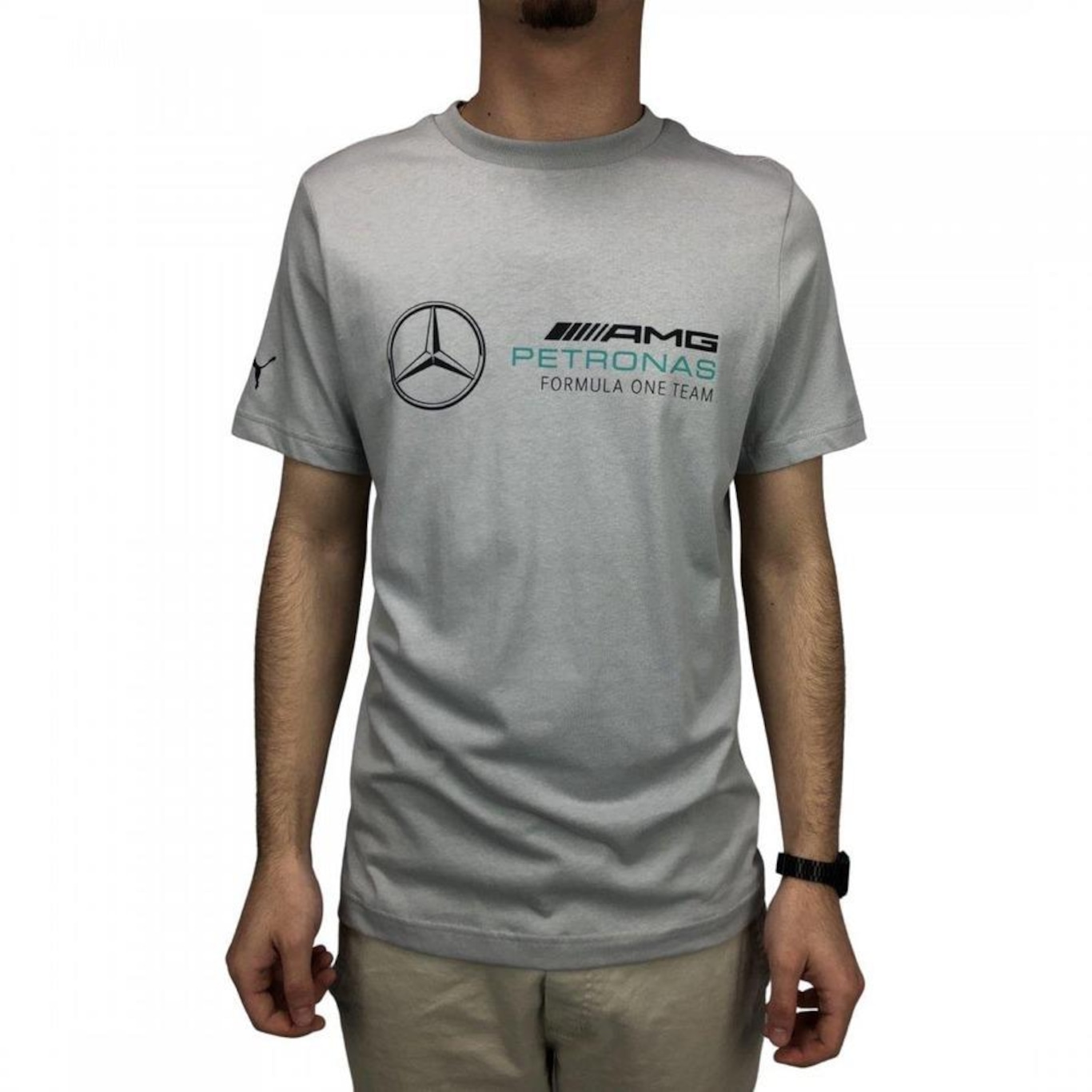 Camiseta Puma Bmw Map F1 Essential Logo - Masculina - Foto 2