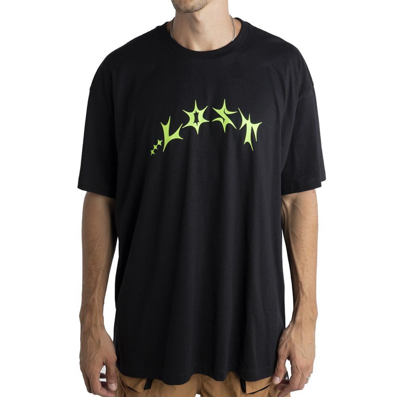 Camiseta Lost Saturn Glow In The Dark Oversized - Masculina - Foto 1