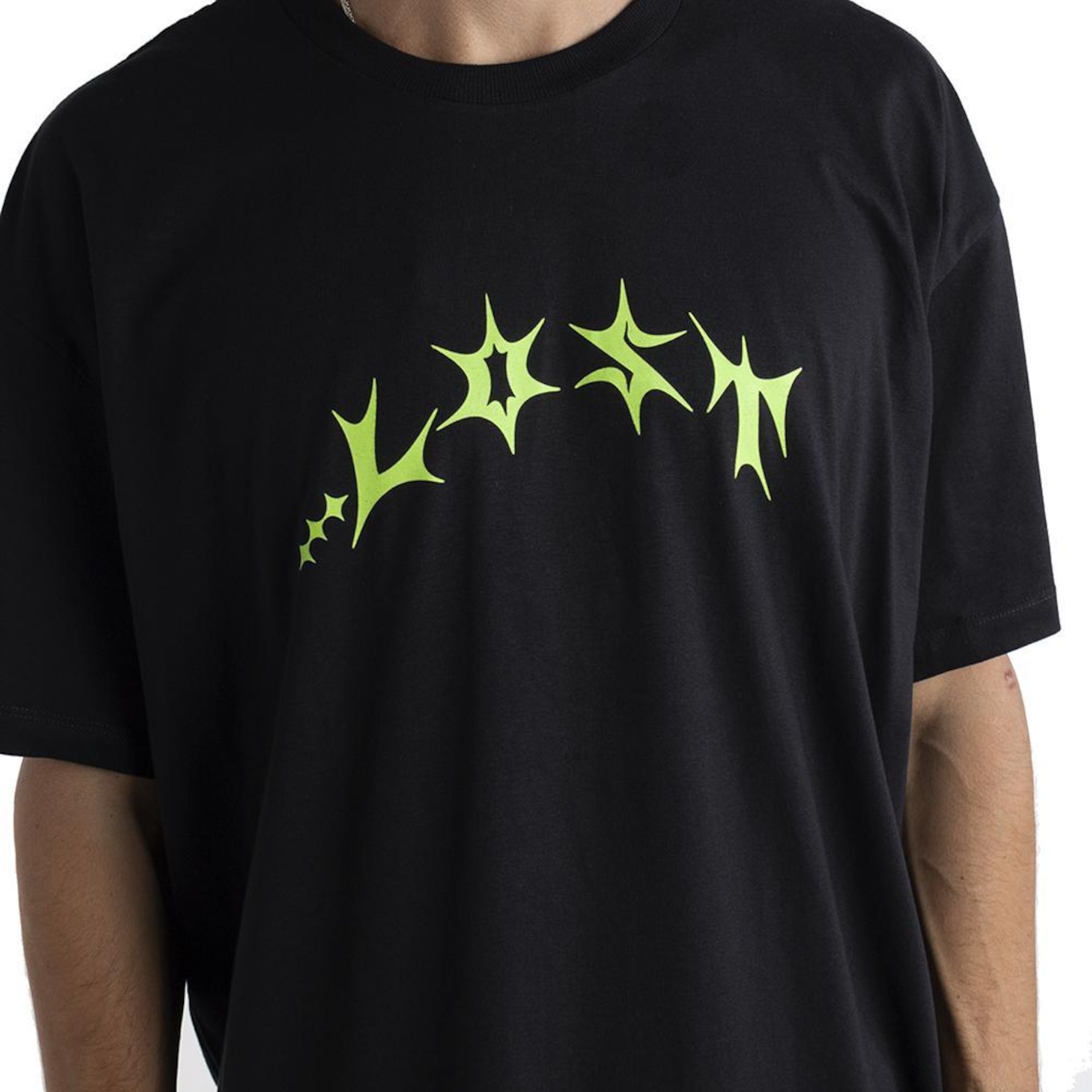 Camiseta Lost Saturn Glow In The Dark Oversized - Masculina - Foto 2