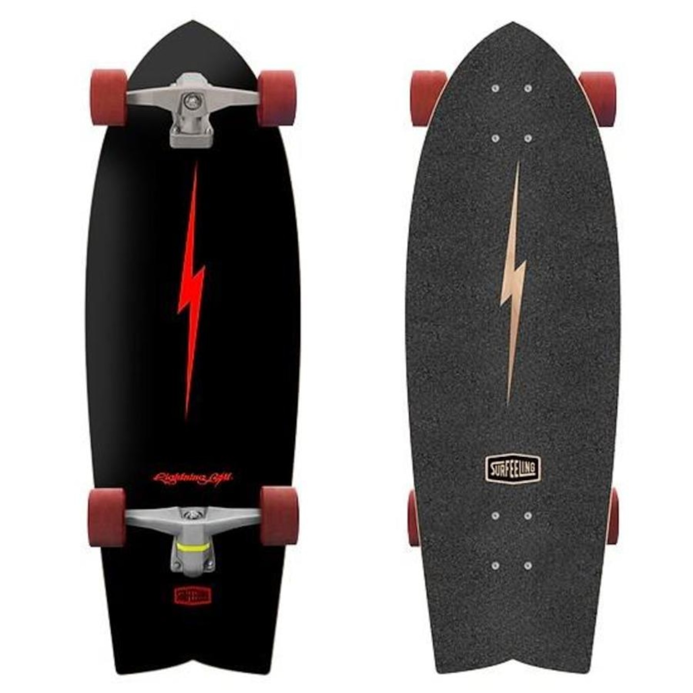 Skate Simulador de Surf Surfeeling Lightning Bolt - Foto 1