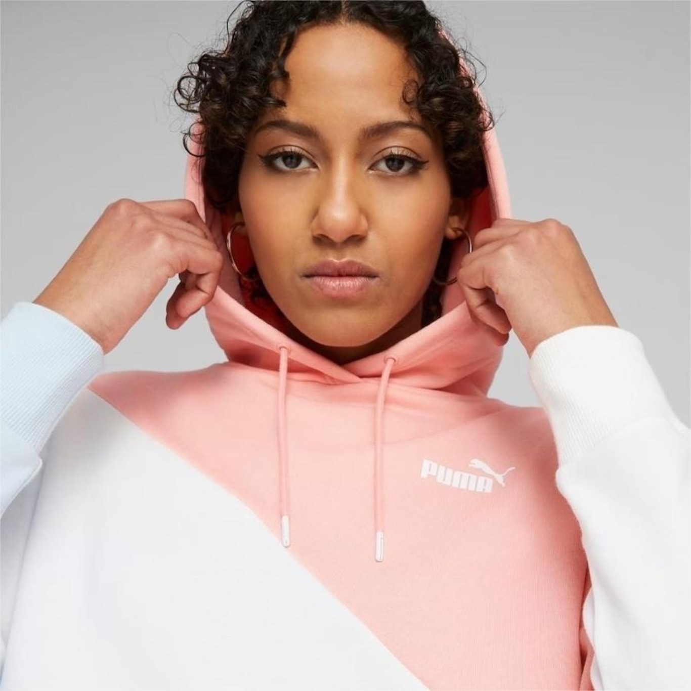 Blusão de Moletom om Capuz Puma Power Cat Hoodie Tr - Feminino - Foto 5