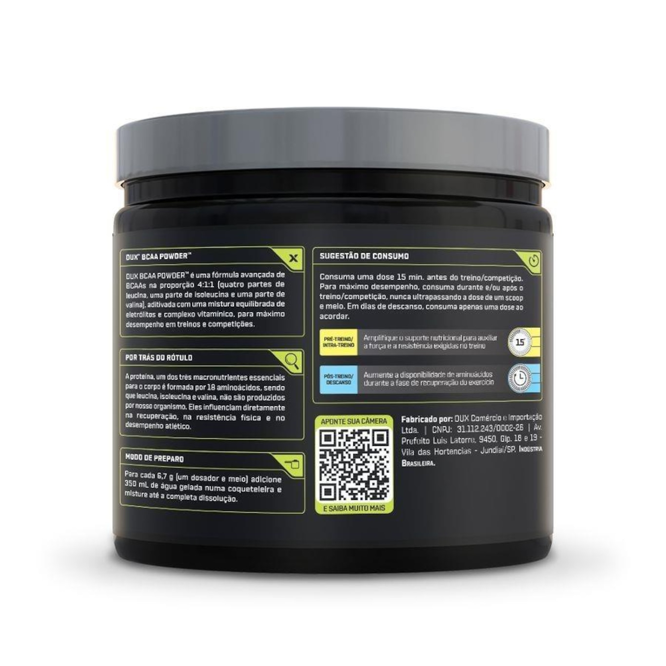 Bcaa Powder - Pote 200G - Dux Nutrition - Foto 2