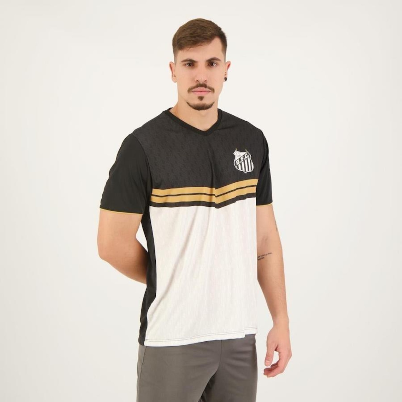 Camiseta do Santos Braziline Study - Masculina - Foto 1