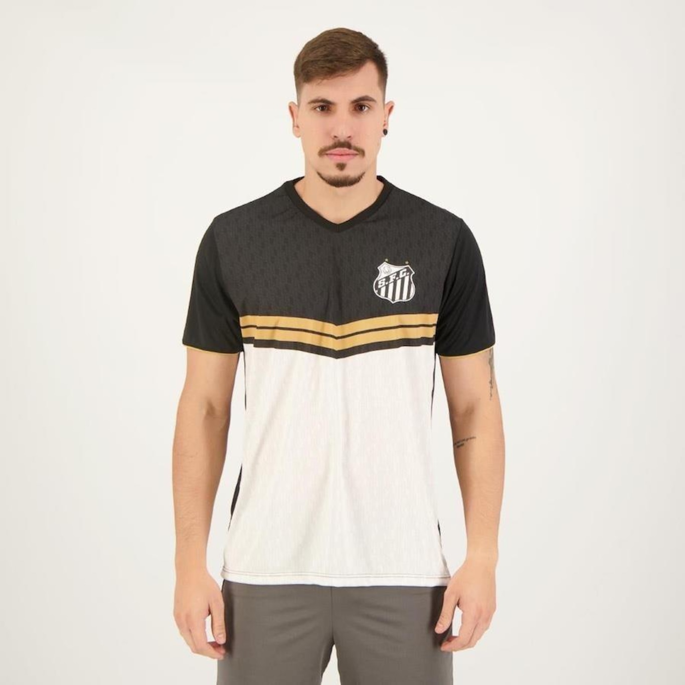 Camiseta do Santos Braziline Study - Masculina - Foto 5