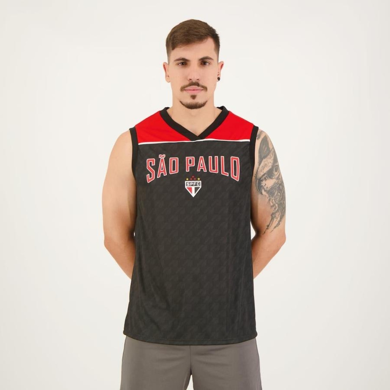 Camiseta Regata do São Paulo Braziline University - Masculina - Foto 4