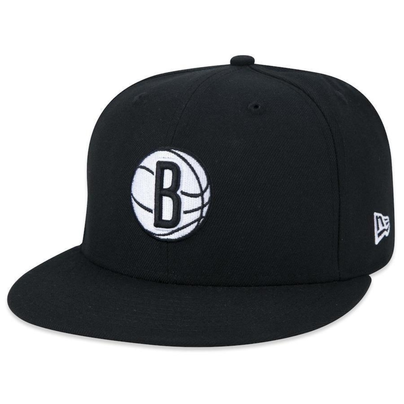 Boné Aba Reta New Era 59Fifty Fitted Nba Brooklyn Nets Core - Fechado - Adulto - Foto 1