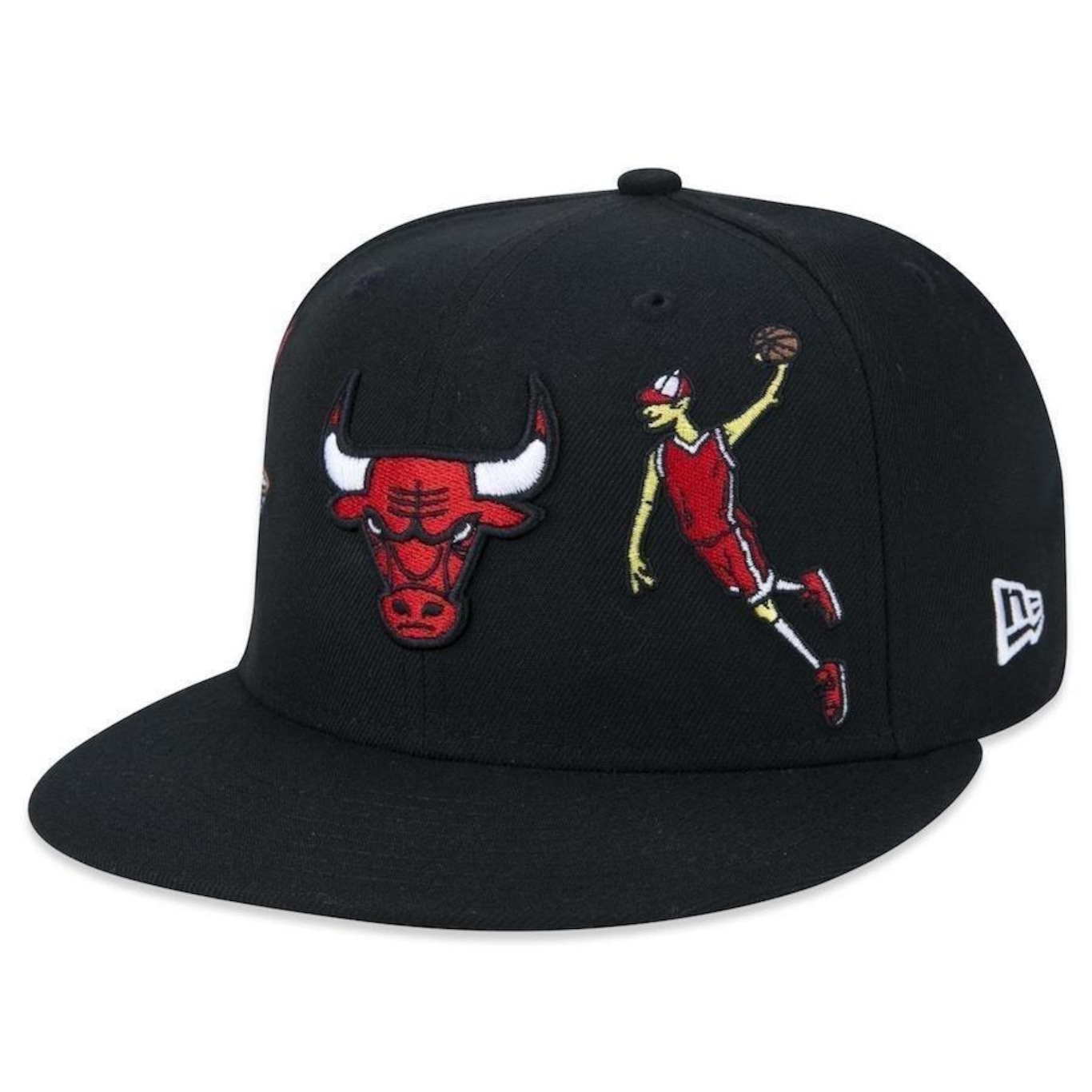 Boné Aba Reta New Era 59Fifty Fitted Nba Chicago Bulls Freestyle - Fechado - Adulto - Foto 1