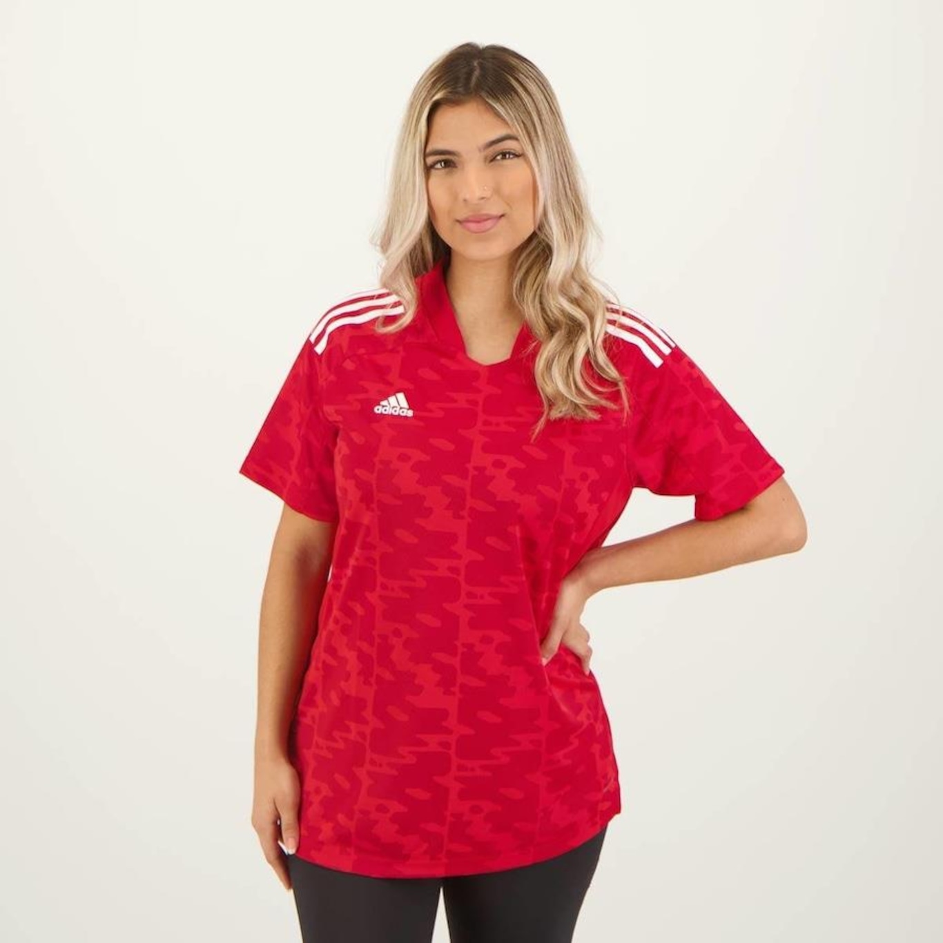 Camiseta adidas Condivo 21 Primeblue - Feminina - Foto 1