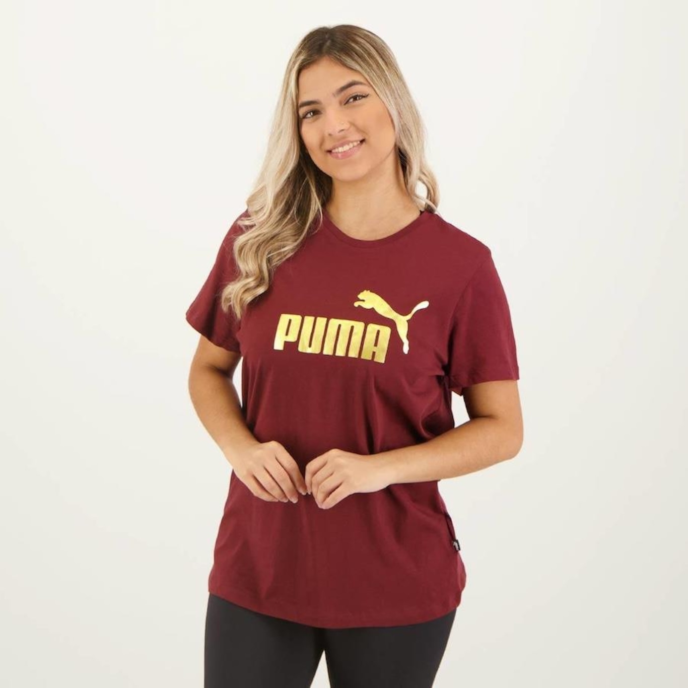 Camiseta Puma Ess Mettalic Logo - Feminina - Foto 2