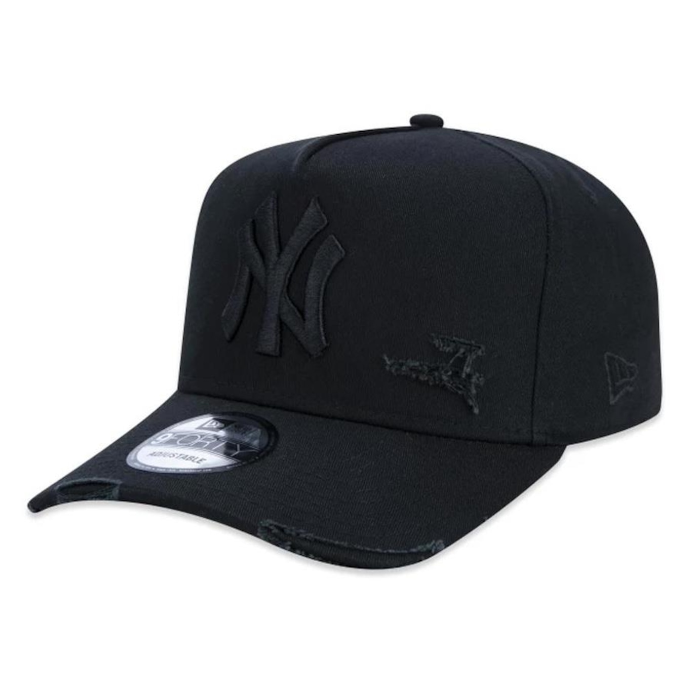 Boné Aba Curva New Era 940 A-Frame New York Yankees Destroyed - Strapback - Adulto - Foto 1