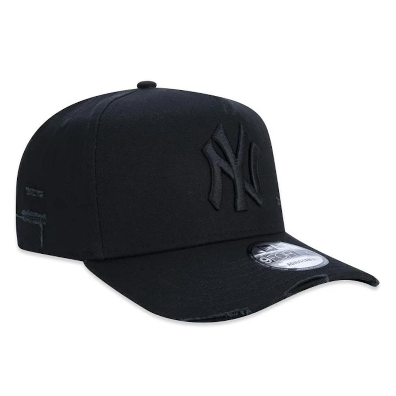 Boné Aba Curva New Era 940 A-Frame New York Yankees Destroyed - Strapback - Adulto - Foto 4