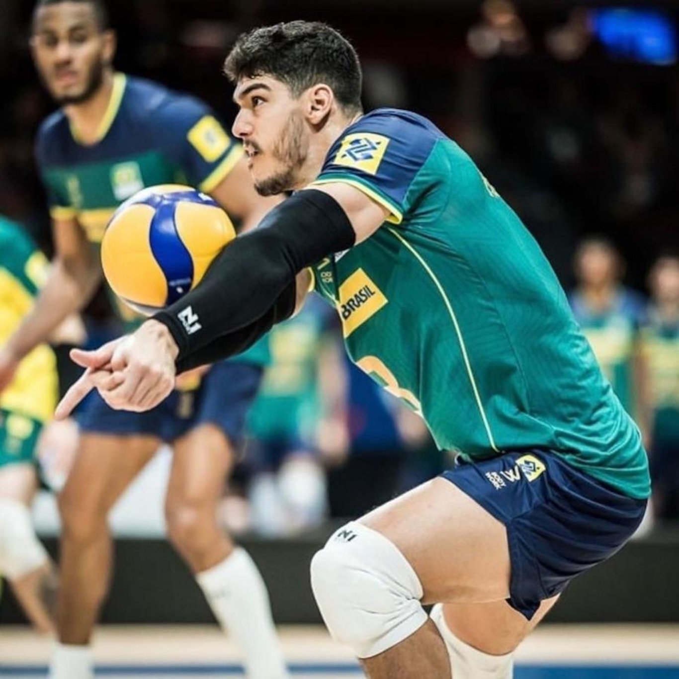 Manguito Protetor Antebraço Volei Curto N1 Sport - Masculino - Foto 4