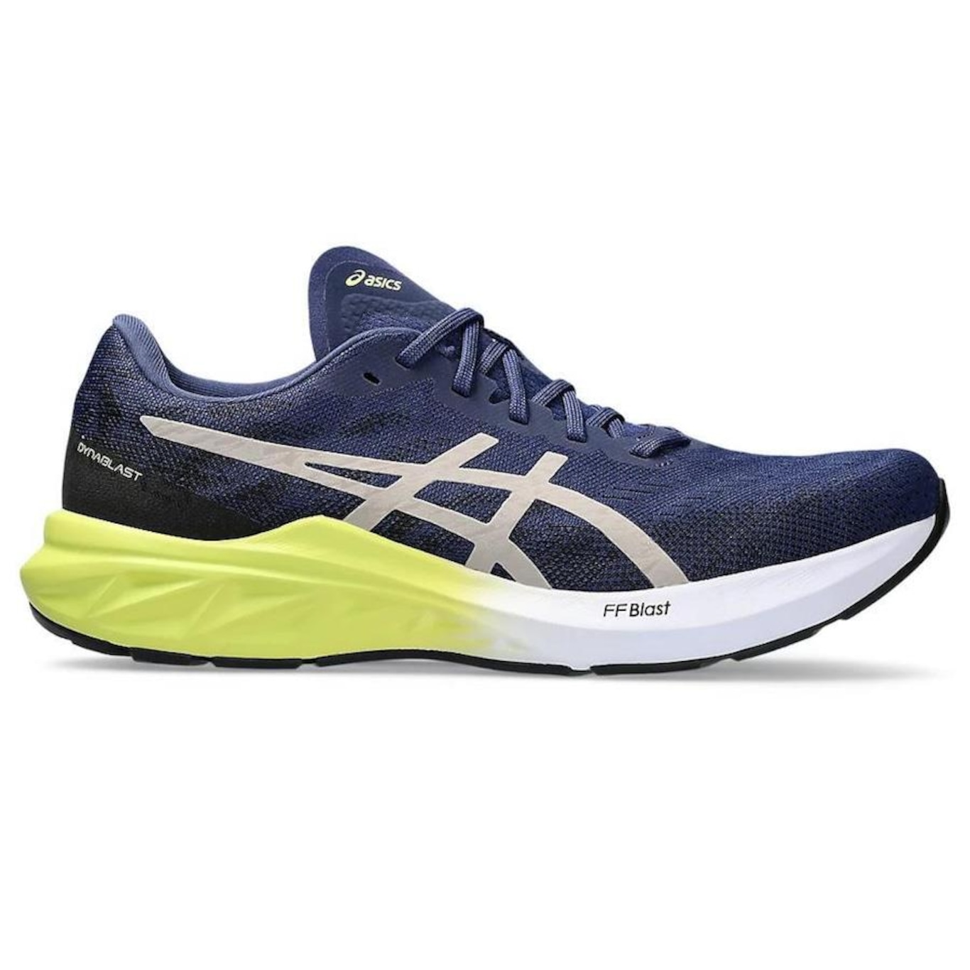 Tênis Asics Dynablast 3 Azul Marinho e Cinza Lunar - Masculino - Foto 4