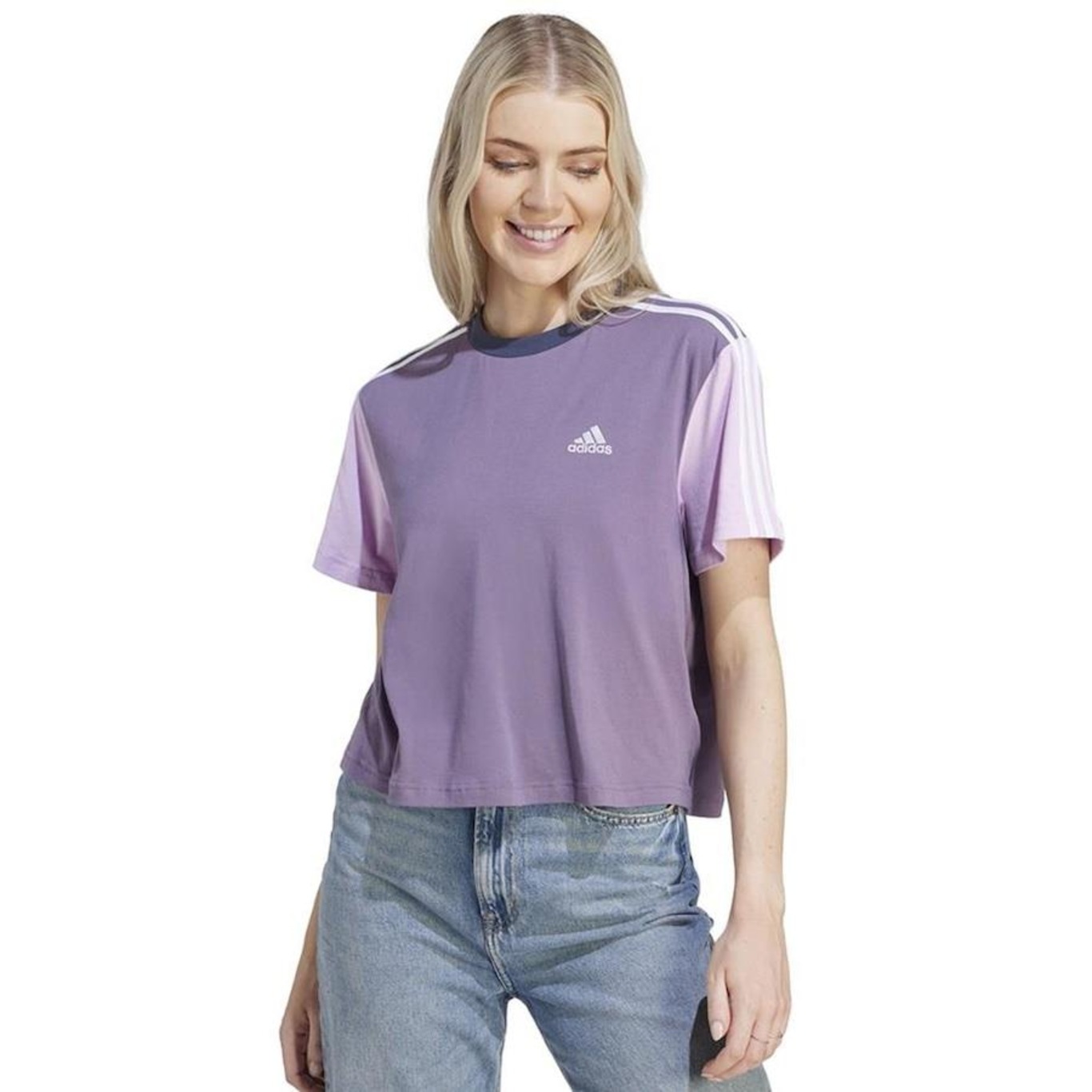 Blusa Cropped adidas Essentials - Feminina | Centauro