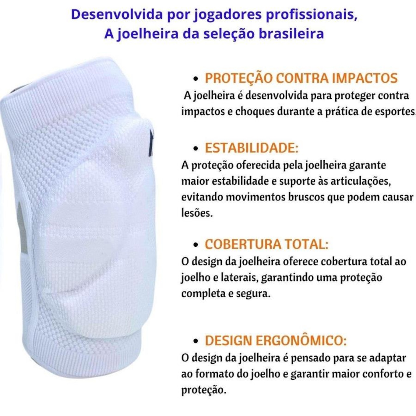 Joelheira de Vôlei N1 Sport Spry Profissional - Adulto - Foto 2