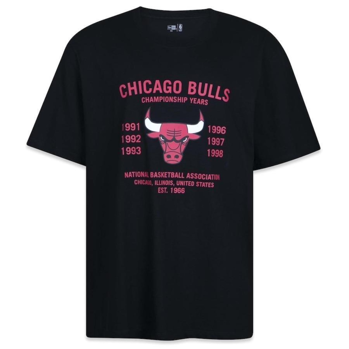 Camiseta New Era Nba Chicago Bulls All Building - Masculina - Foto 1