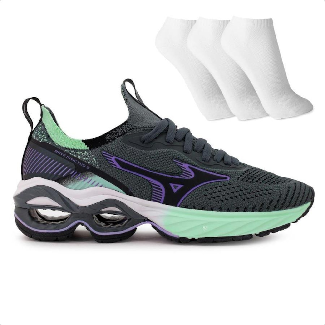 Tênis Mizuno Wave Invictus 3 - Feminino - Foto 1