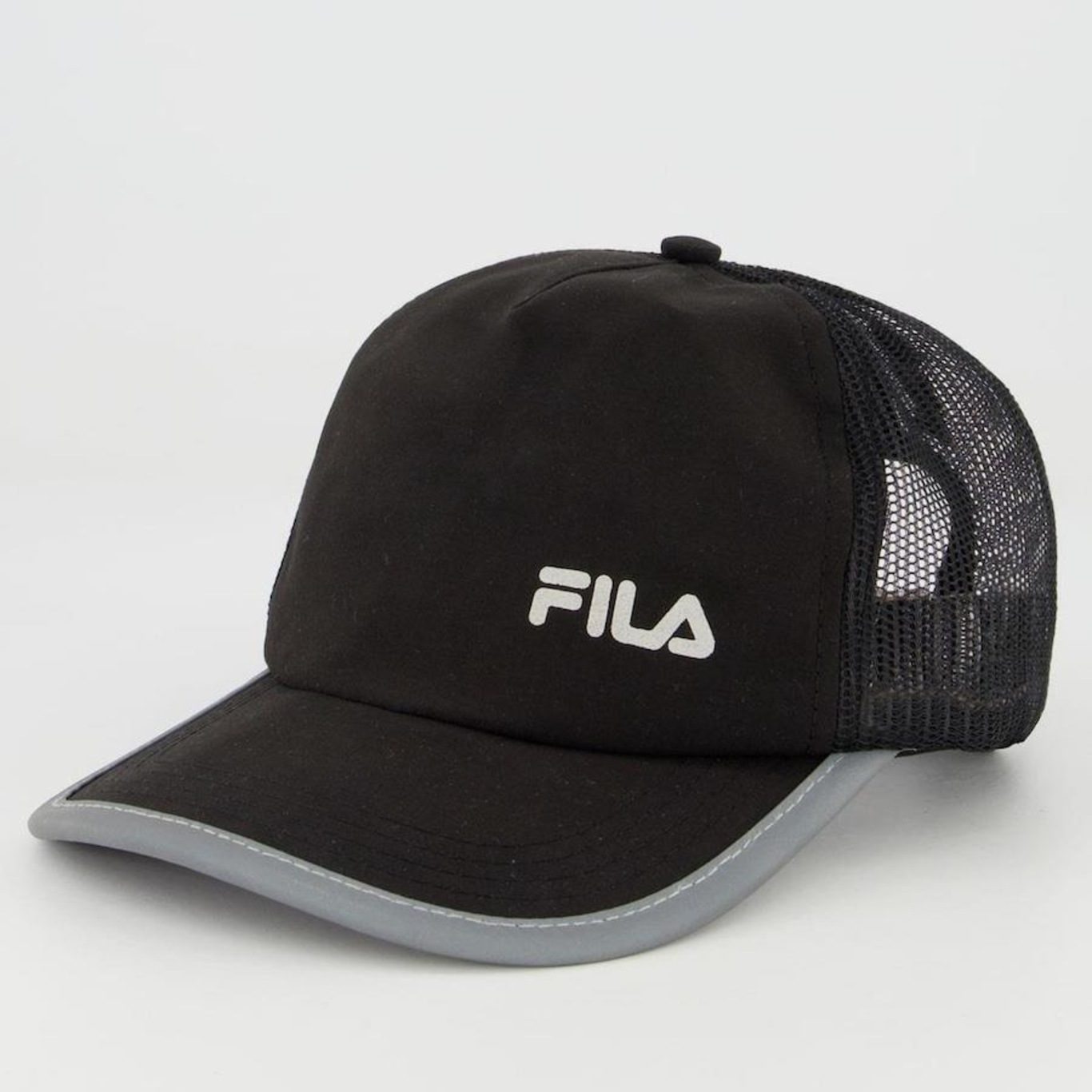 Boné Aba Curva Fila Trucker Fast - Snapback - Adulto - Foto 1