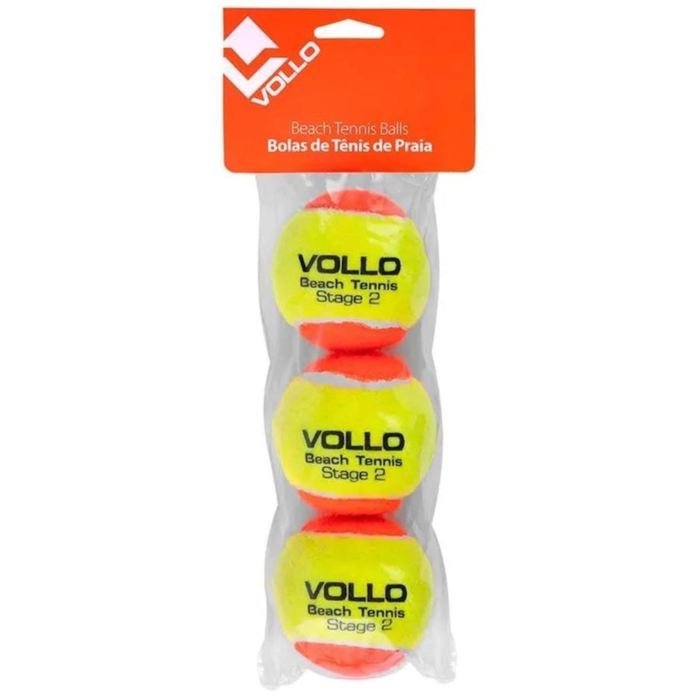 Kit Bola de Beach Tennis Vollo Pack - 3 Unidades - Foto 3