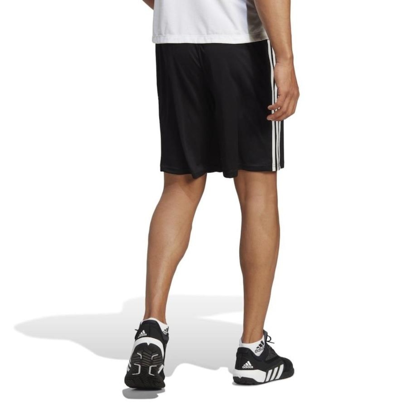 Shorts adidas Essentials Piquet 3-Stripes - Masculino - Foto 2