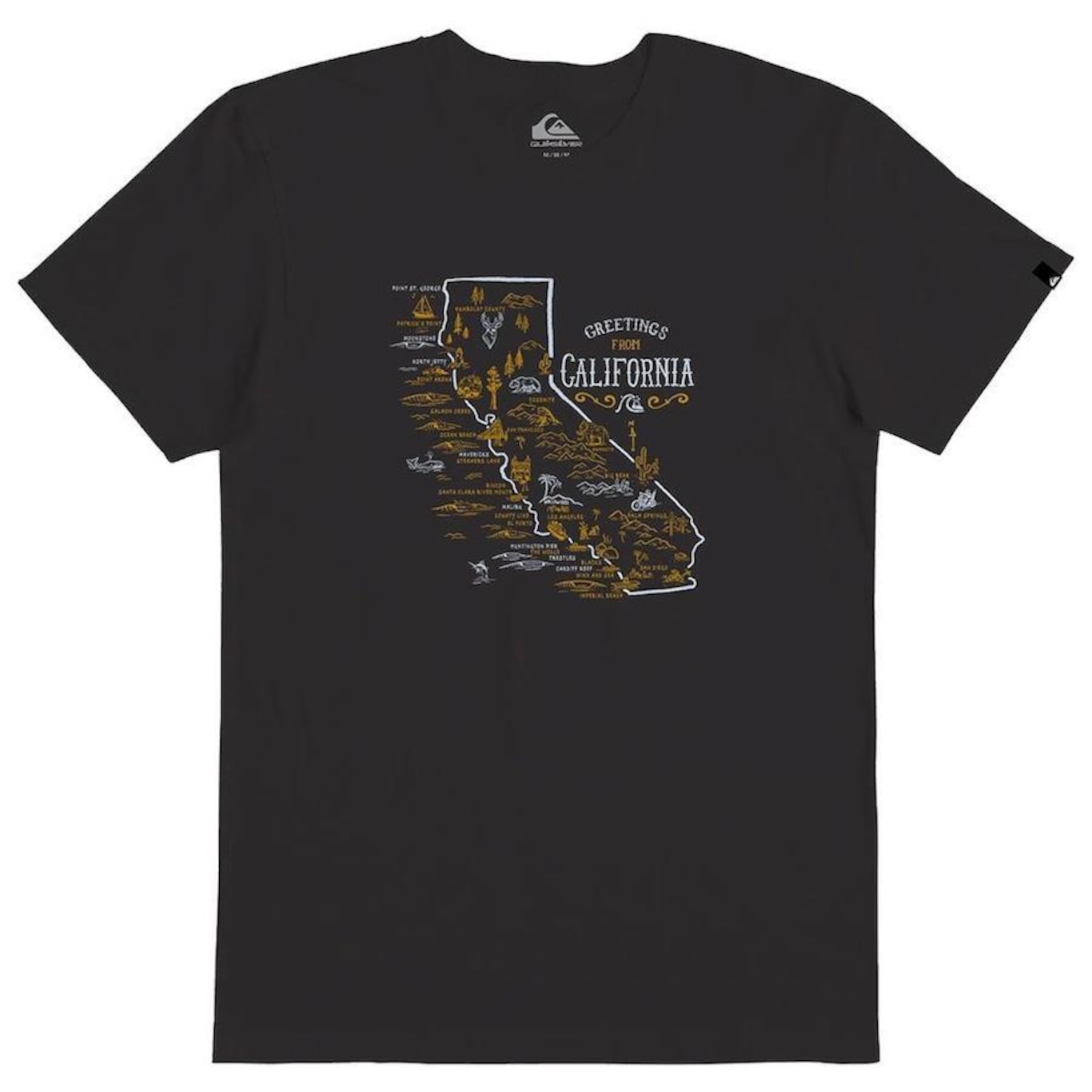 Camiseta Quiksilver Cali Surf Guide - Masculina - Foto 1