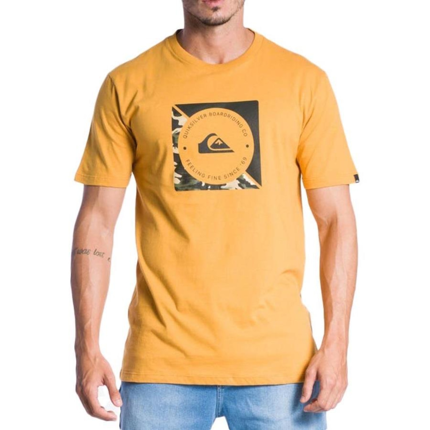 Camiseta Quiksilver Linked Camo Sm24 - Masculina - Foto 1