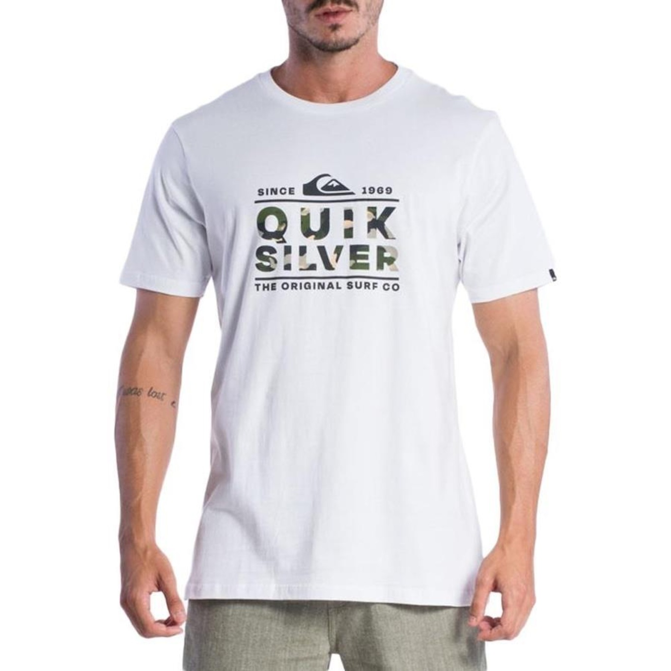 Camiseta Quiksilver Logo Print Sm24 - Masculina - Foto 1