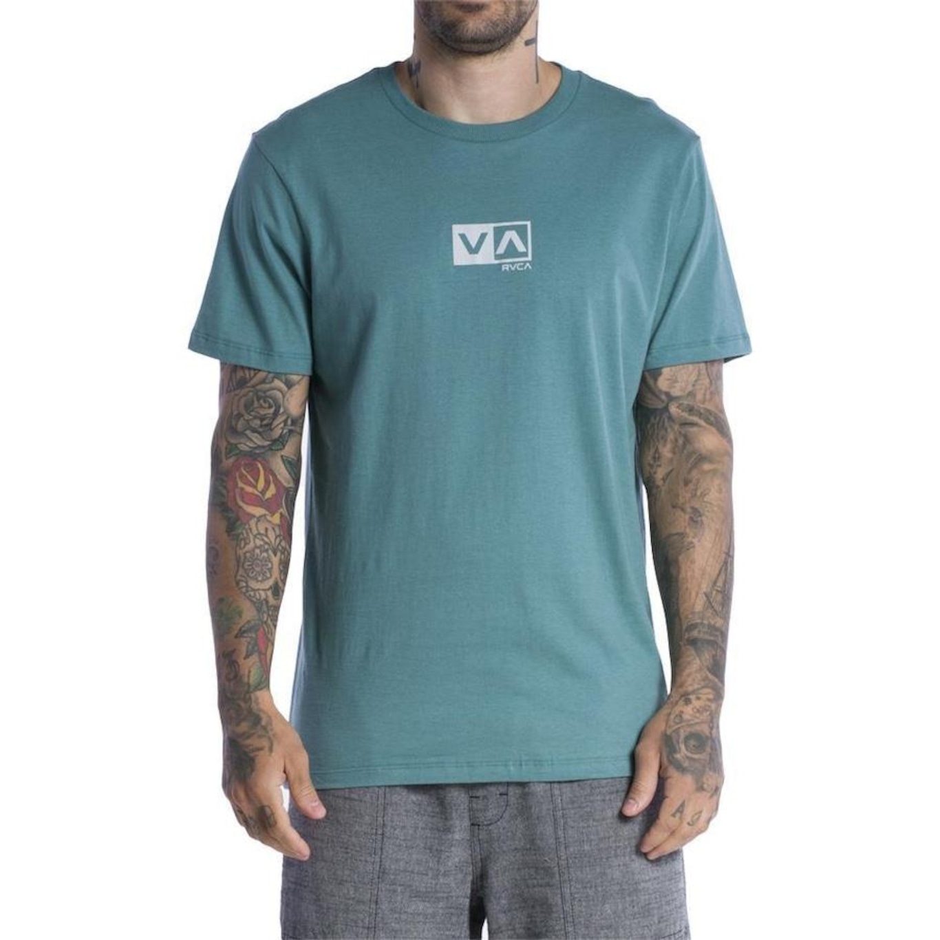 Camiseta Rvca Mini Balance Box Sm24 - Masculina - Foto 1